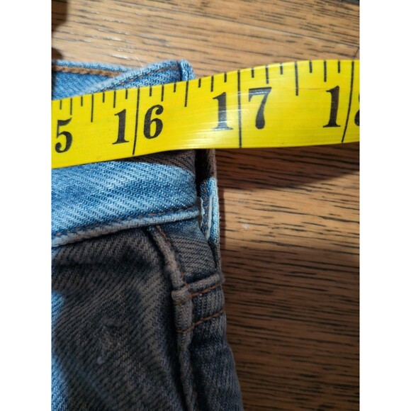 Abercrombie & Fitch Crop Wide Leg Jeans Womens 30/10 Blue High Rise - Picture 5 of 7